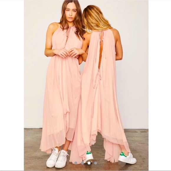 Hot As Hell NWT Split At The Seams Dress Maxi XS/S Pink - Picture 2 of 14